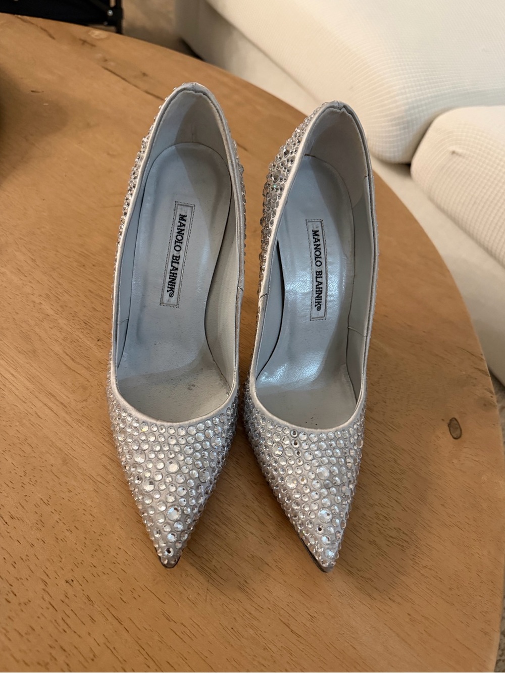 Gorgeous Manolo Blahnik Crystal Heel Pumps
